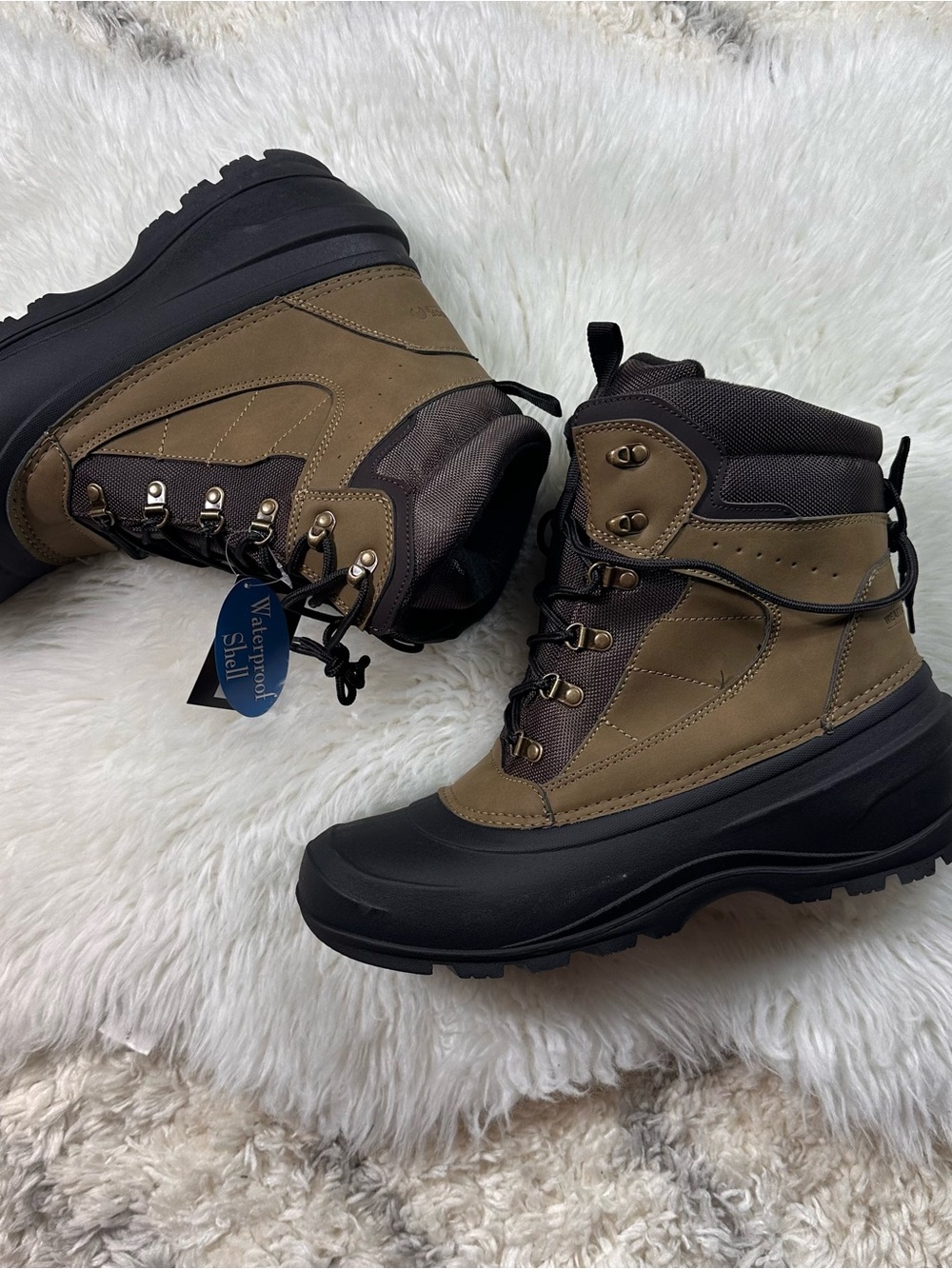 3M Thinsulate Brown and Black Waterproof Insulated Men's Boots